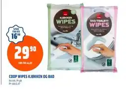 Coop Obs COOP WIPES KJØKKEN OG BAD, NOK 29.9 tilbud