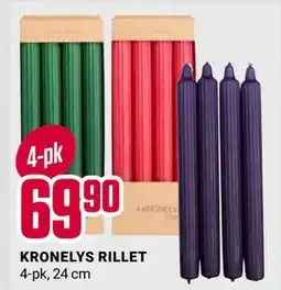 Europris KRONELYS RILLET, NOK 69.9 tilbud