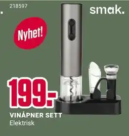 Europris VINÅPNER SETT, NOK 199 tilbud