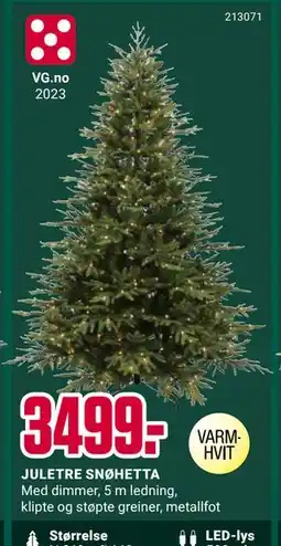 Europris JULETRE SNØHETTA, NOK 3499 tilbud