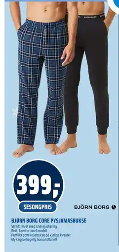 Coop Obs BJØRN BORG CORE PYSJAMASBUKSE, NOK 399 tilbud