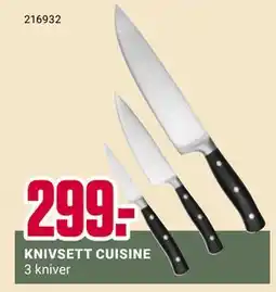 Europris KNIVSETT CUISINE, NOK 299 tilbud