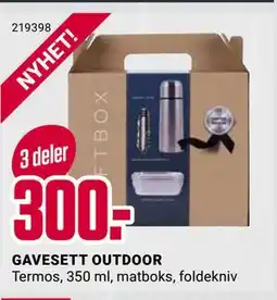 Europris GAVESETT OUTDOOR, NOK 300 tilbud