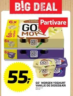 Bunnpris GO MORGEN YOGHURT VANILJE OG SKOGSBÆR, NOK 55 tilbud
