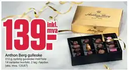 Europris Anthon Berg gulleske, NOK 139 tilbud