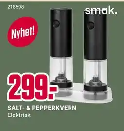Europris SALT- & PEPPERKVERN, NOK 299 tilbud