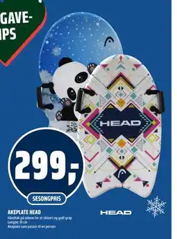 Coop Obs AKEPLATE HEAD, NOK 299 tilbud