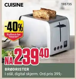 Europris BRØDRISTER, NOK 239.4 tilbud