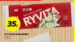 Bunnpris RYVITA RUG KNEKKEBRØD, NOK 35 tilbud