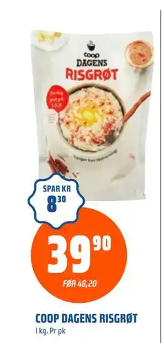 Coop Obs COOP DAGENS RISGRØT, NOK 39.9 tilbud