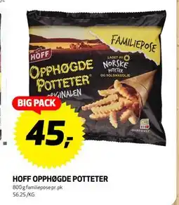 Bunnpris HOFF OPPHØGDE POTTETER, NOK 45 tilbud