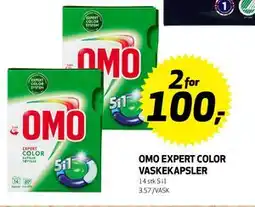 Bunnpris OMO EXPERT COLOR VASKEKAPSLER, NOK 100 tilbud