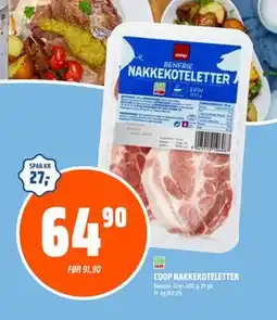 Coop Obs COOP NAKKEKOTELETTER, NOK 64.9 tilbud