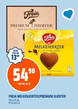 Coop Obs FREIA MELKEHJERTER/PREMIUM HJERTER, NOK 54.9 tilbud