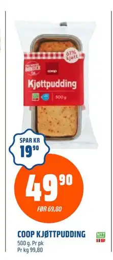Coop Obs COOP KJØTTPUDDING, NOK 49.9 tilbud