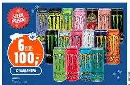 Coop Obs MONSTER, NOK 100 tilbud