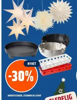 Coop Obs ADVENTSSTAKER, STJERNER OG LYSFAT tilbud