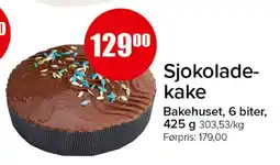 Spar SJOKOLADEKAKE tilbud