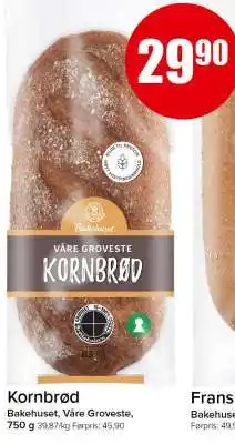 Spar KORNBRØD tilbud
