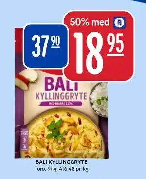 Rema 1000 BALI KYLLINGGRYTE, NOK 37.9, App-pris tilbud