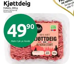 Joker Kjøttdeig, NOK 49.9 tilbud
