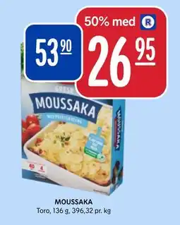 Rema 1000 MOUSSAKA, NOK 53.9, App-pris tilbud