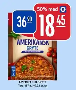Rema 1000 AMERIKANSK GRYTE, NOK 36.9, App-pris tilbud