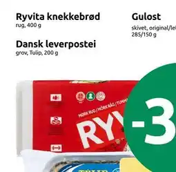 Joker Ryvita knekkebrød tilbud