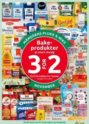 Joker Bake-produkter tilbud