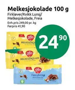 Joker Melkesjokolade 100 g, NOK 24.9 tilbud