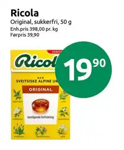 Joker Ricola, NOK 19.9 tilbud