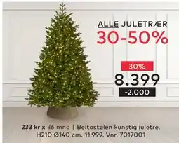 Skeidar Beitostølen kunstig juletre,, NOK 8399 tilbud