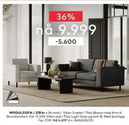 Skeidar Viken 3-seter, NOK 9999 tilbud