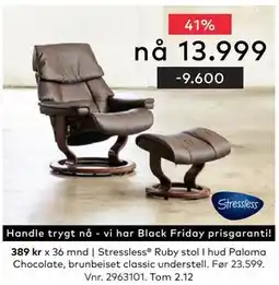 Skeidar Stressless Ruby stol, NOK 13999 tilbud