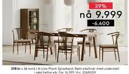 Skeidar A-Line Plank Spisebord, NOK 9999 tilbud