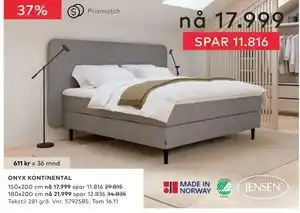 Skeidar ONYX KONTINENTAL tilbud