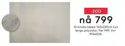 Skeidar Granada teppe, NOK 799 tilbud