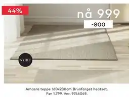 Skeidar Amasra teppe, NOK 999 tilbud
