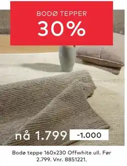 Skeidar BODØ TEPPER tilbud