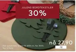 Skeidar Felt spisebrikke,, NOK 27.9 tilbud