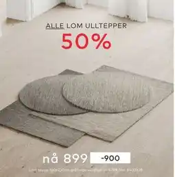Skeidar Lom teppe, NOK 899 tilbud