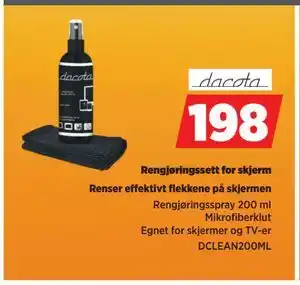POWER Rengjøringssett for skjerm, NOK 198 tilbud