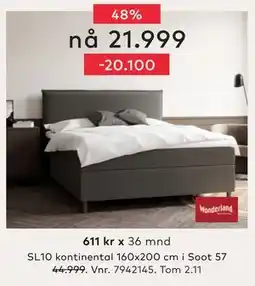 Skeidar SL10 kontinental, NOK 21999 tilbud