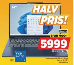 POWER Lenovo 83K000BJMX, NOK 5999 tilbud