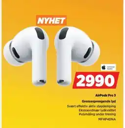 POWER AirPods Pro 3., NOK 2990 tilbud