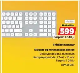 POWER Trådløst tastatur, NOK 599 tilbud