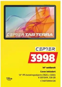 POWER 14 nettbrett, NOK 3998 tilbud