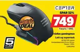 POWER Trådløs gamingmus, NOK 749 tilbud