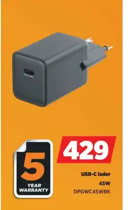 POWER USB-C lader, NOK 429 tilbud