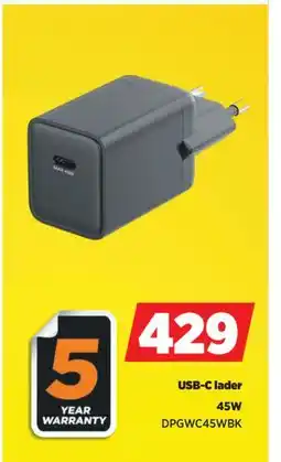 POWER USB-C lader, NOK 429 tilbud